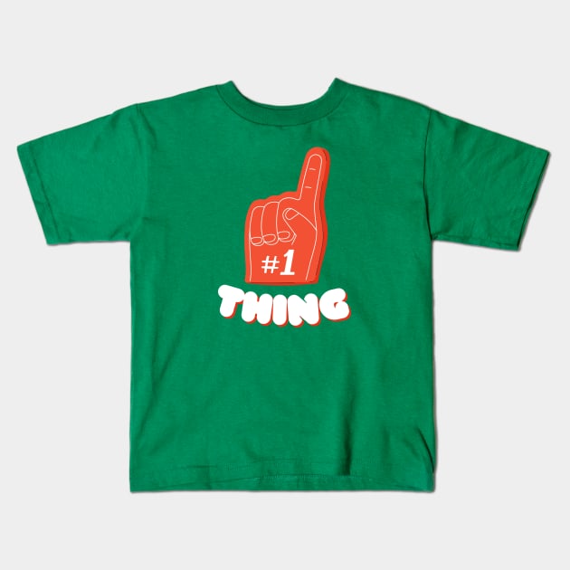 Thing 1 Emblem Green Kids T-Shirt by ibra4work